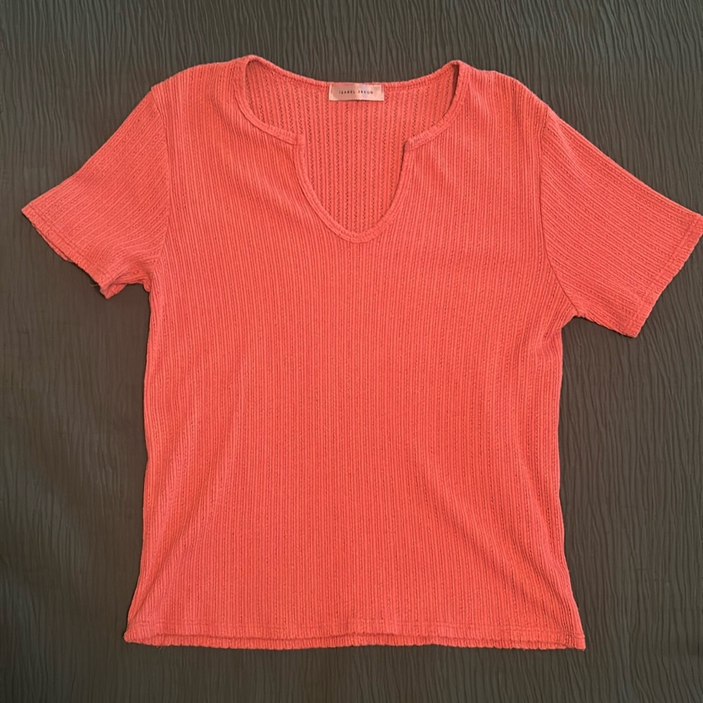 Coral Sweater Blouse